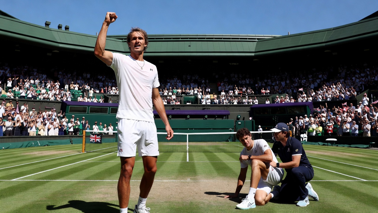 Zverev domina Fritz e alcança sua primeira semifinal em Wimbledon
